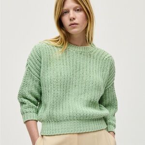Babaa 18 green 100% Spanish cotton jumper sweater
